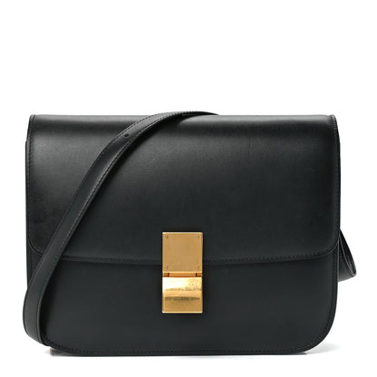 Celine Box Calfskin Medium Classic Box Flap Bag Black 1 of 10