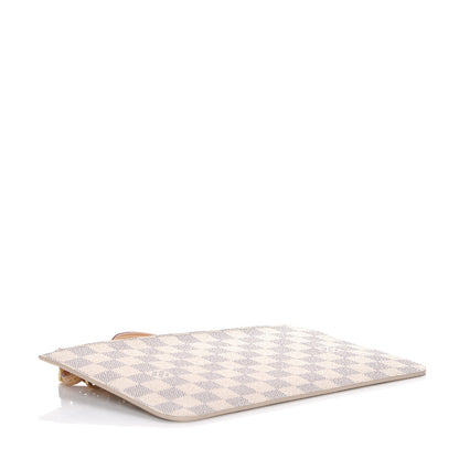 Louis Vuitton Damier Azur Neverfull MM GM Pochette Rose Ballerine 4 of 8