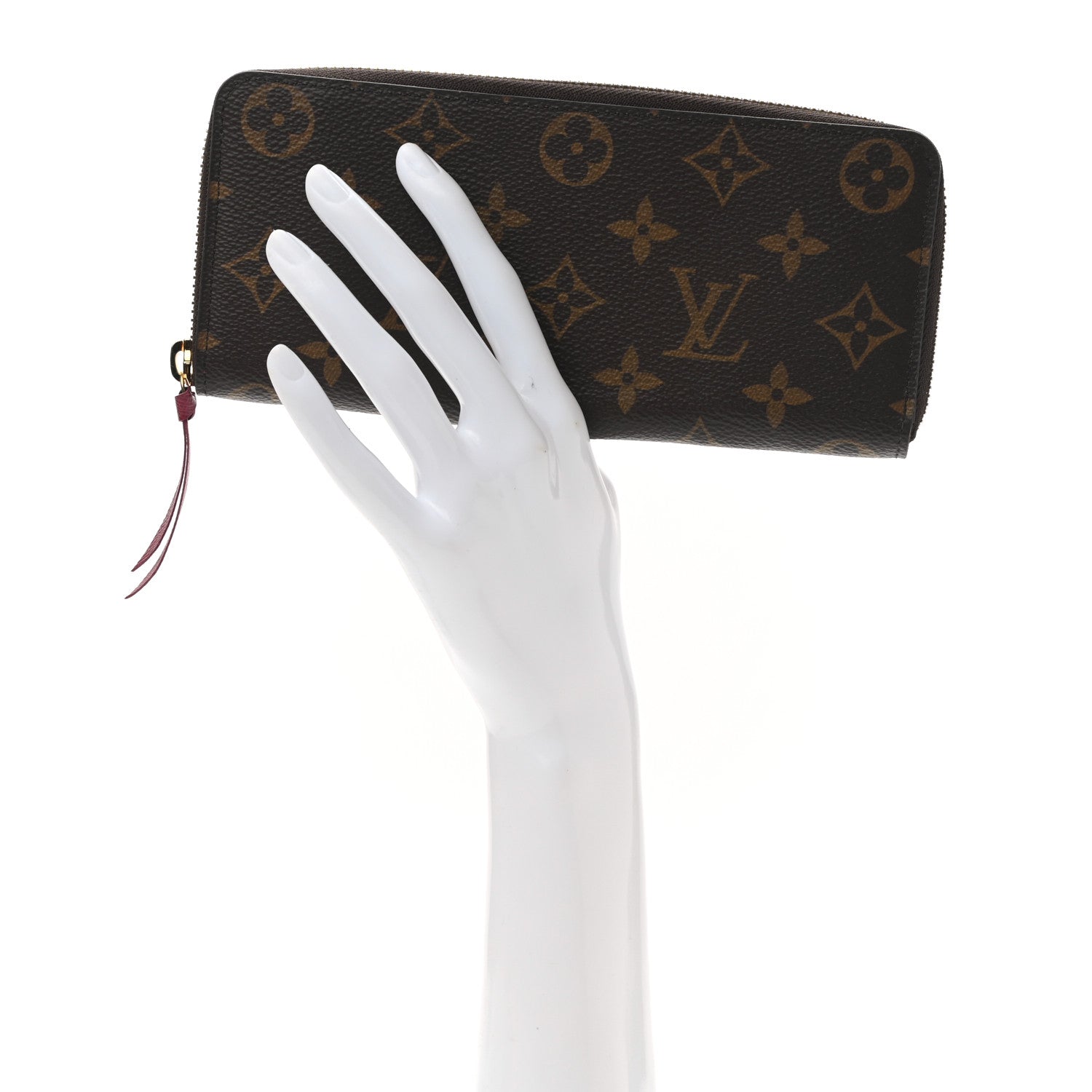 Louis Vuitton Monogram Clemence Wallet Fuchsia 2 of 8