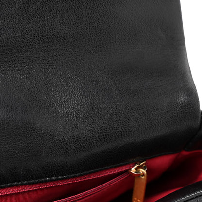 Chanel Shiny Goatskin Quilted Medium Chanel 19 Flap Black 12 of 16