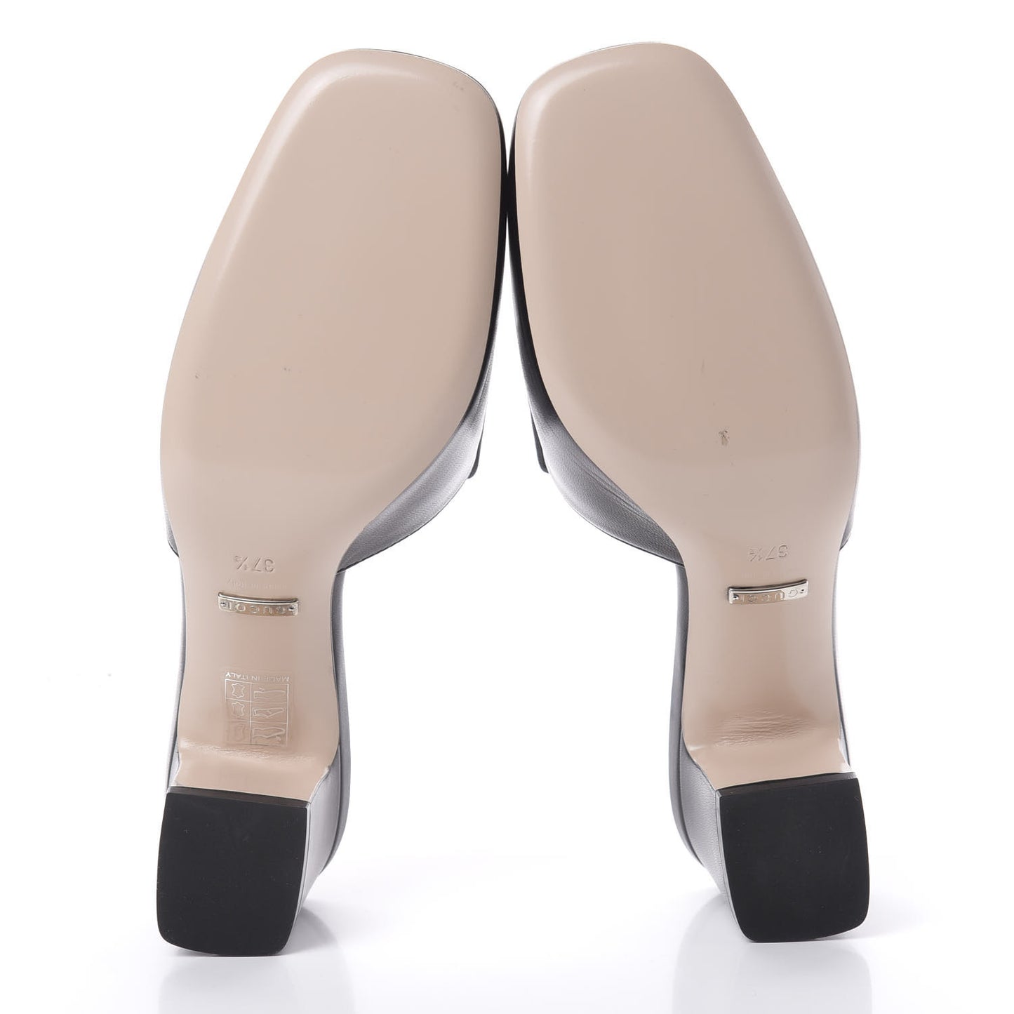 Malaga Kid Crystal Square G Madelyn 60mm Mules 37.5 Black