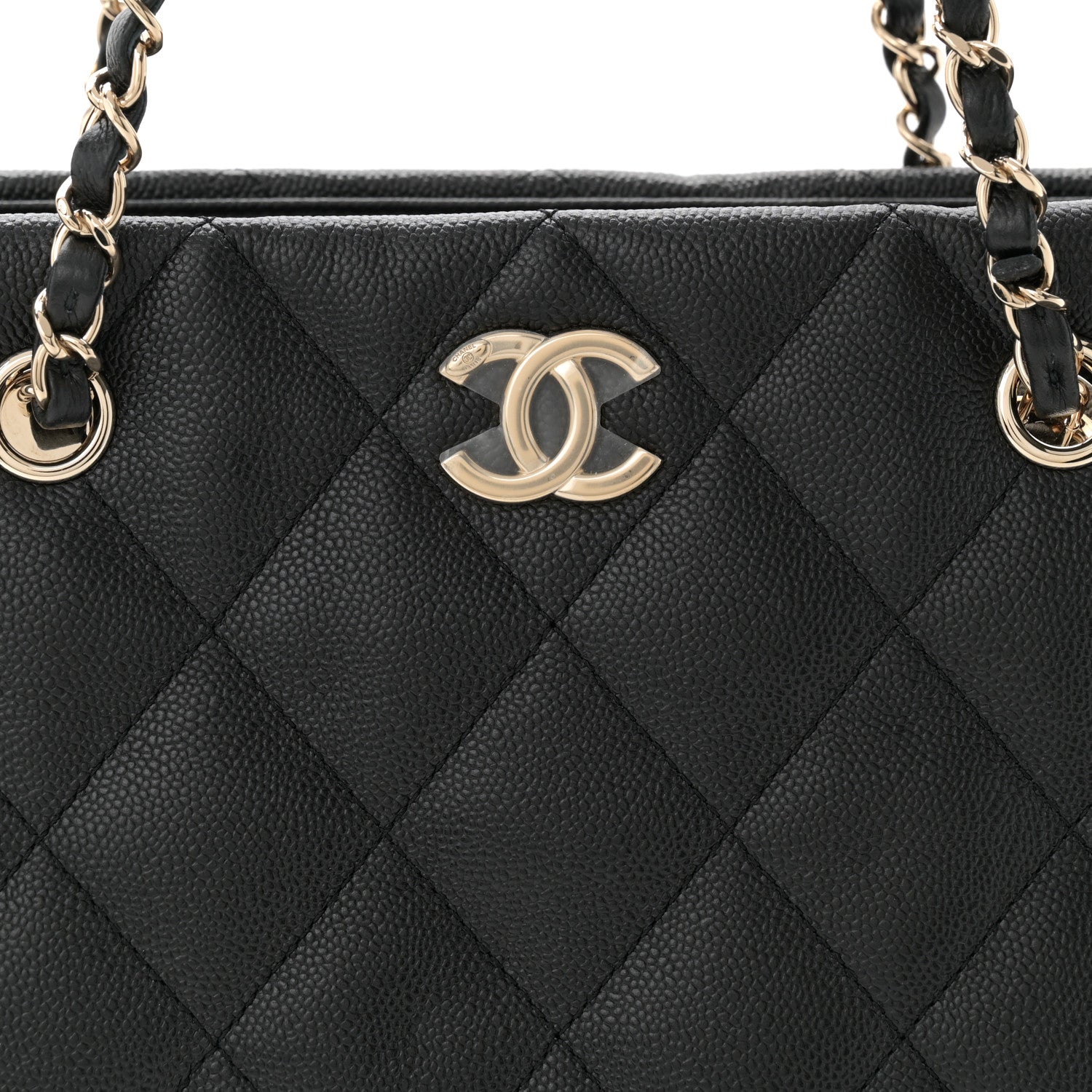 Chanel Caviar Quilted Small Shopping Black 9 of 12