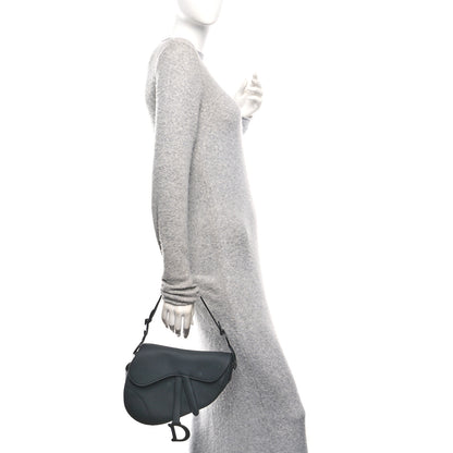 Christian Dior Ultra Matte Calfskin Saddle Bag Black 2 of 10