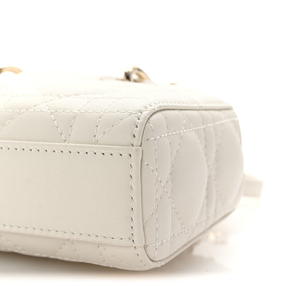 Christian Dior Lambskin Cannage Micro Lady D-Joy Latte 10 of 11