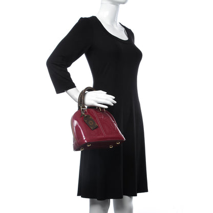 Louis Vuitton Patent Monogram Alma BB Magenta 3 of 7