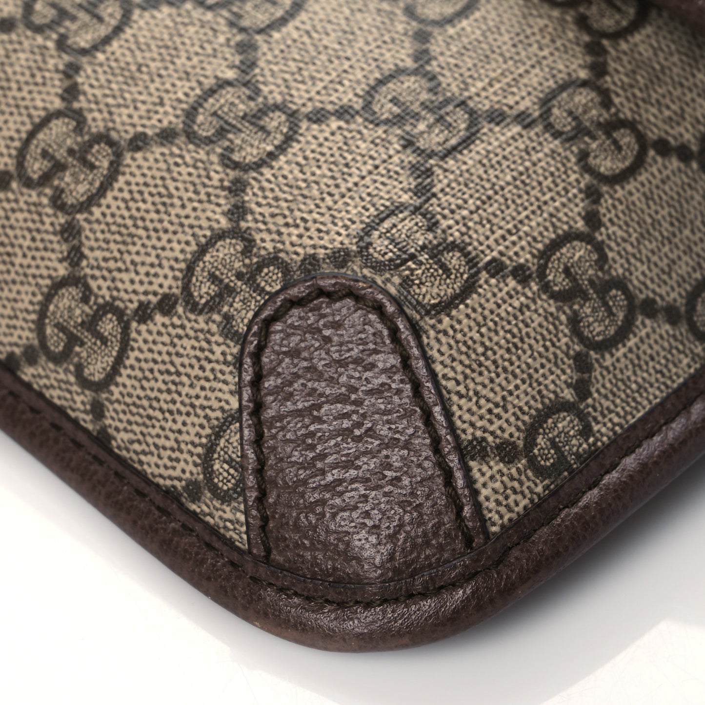 GG Supreme Monogram Neo Vintage Web Belt Bag Brown