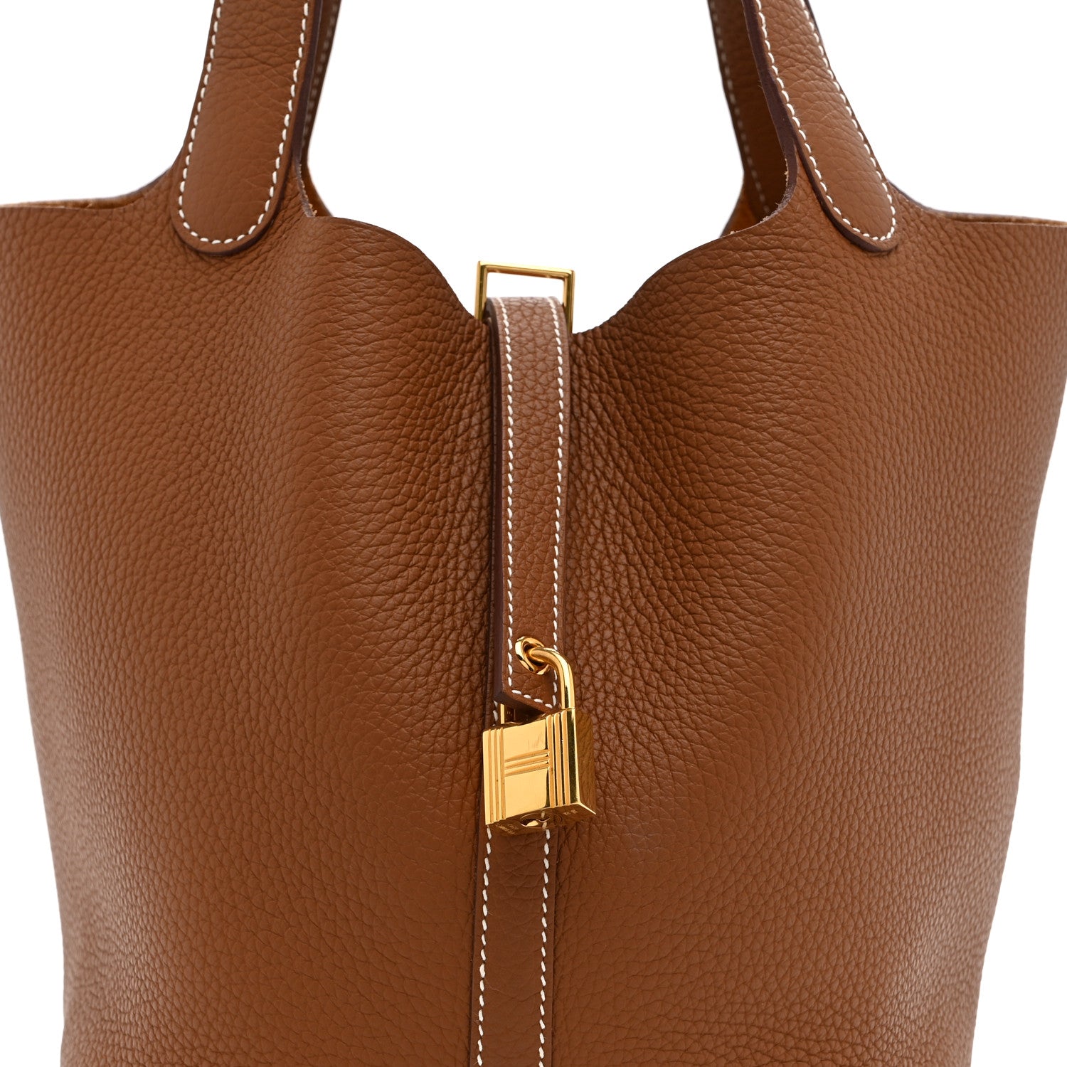 Hermes Taurillon Clemence Picotin Lock 22 MM Gold 8 of 10