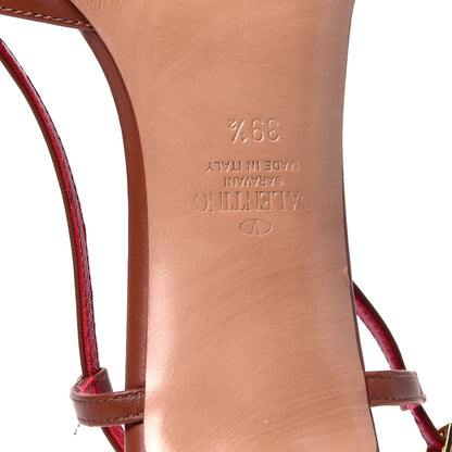 Valentino Garavani Calfskin Vlogo Slingback 40mm Pumps 39.5 Gingerbread 8 of 9