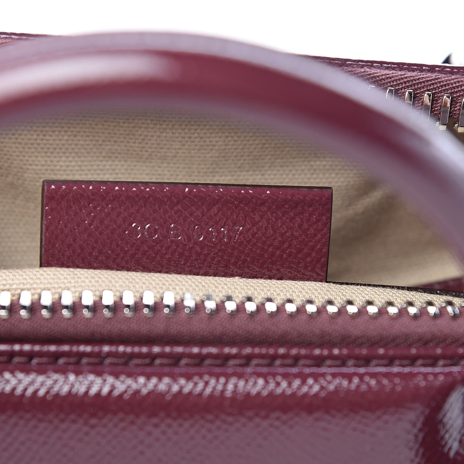 Givenchy Textured Patent Calfskin Small Antigona Aubergine 7 of 9