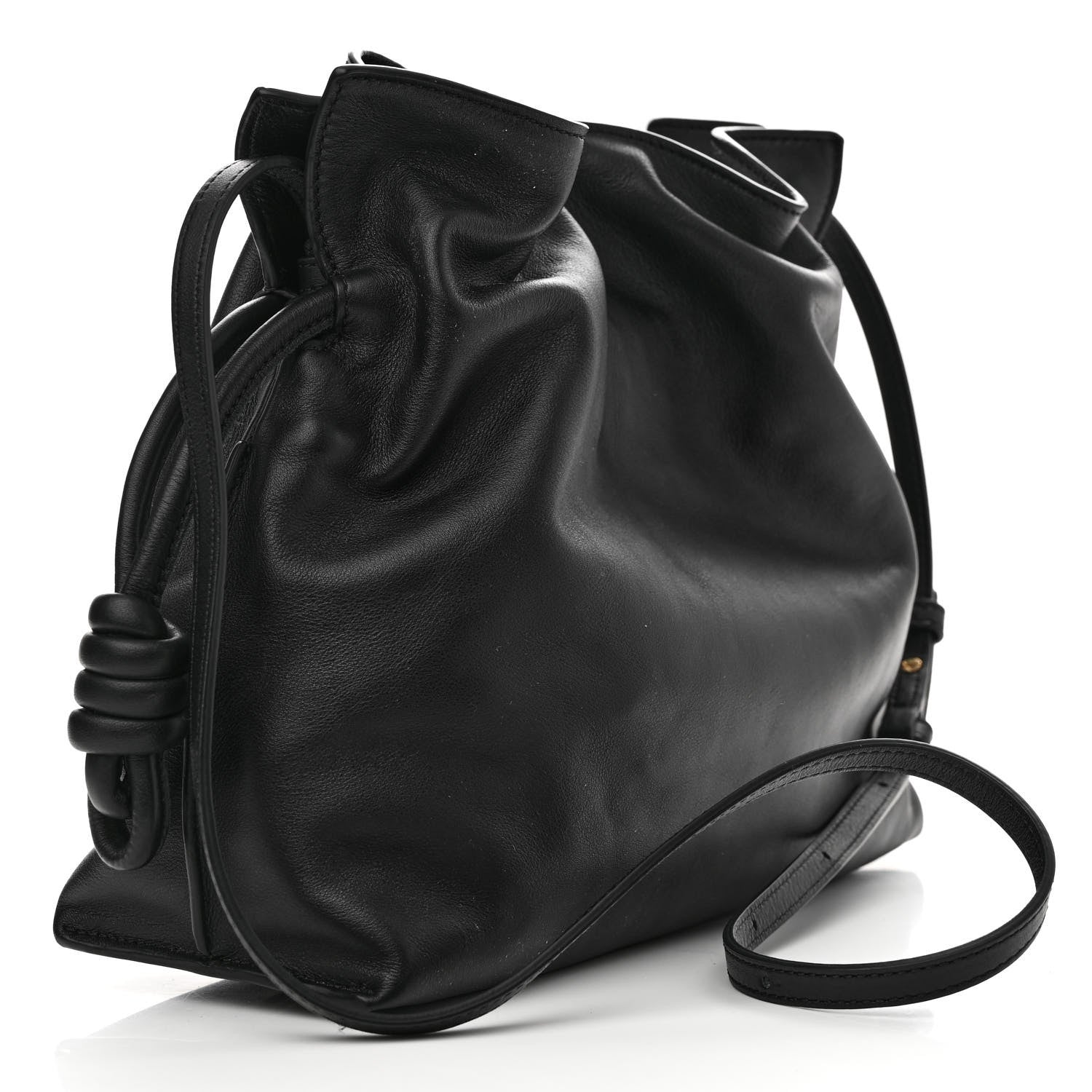 Loewe Nappa Flamenco Knot Clutch Black 3 of 10