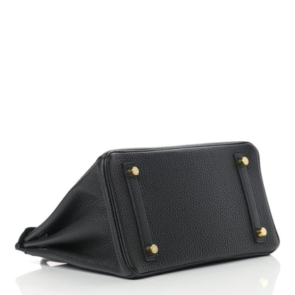 Hermes Togo Birkin 25 Black 4 of 12