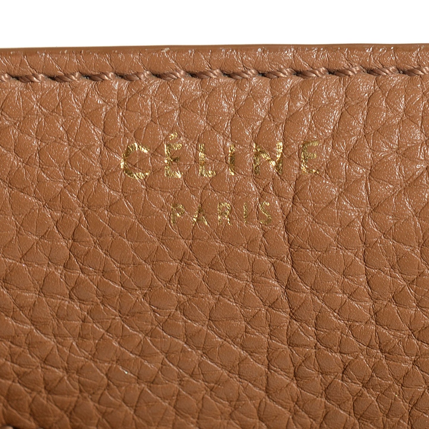 Pebbled Calfskin Mini Luggage Camel