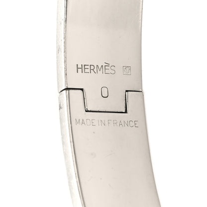 Hermes Enamel Narrow Clic Clac H Bracelet GM White 4 of 4