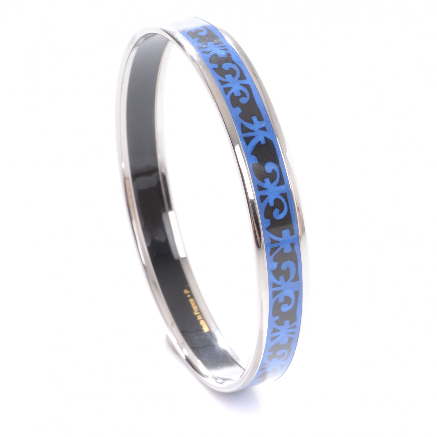 Hermes Enamel Narrow Balcons du Guadalquivir Printed Bracelet 70 7 of 7