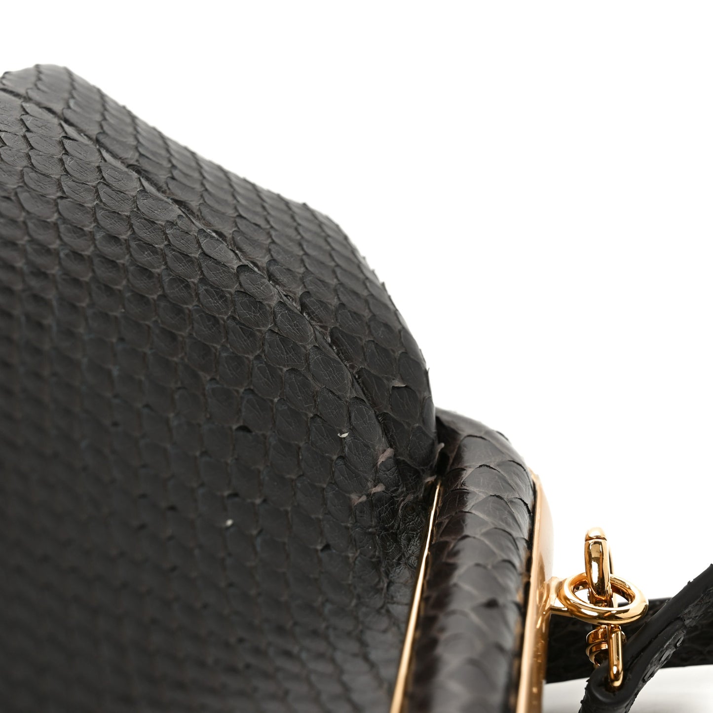 Snakeskin Small Fendi First Brown