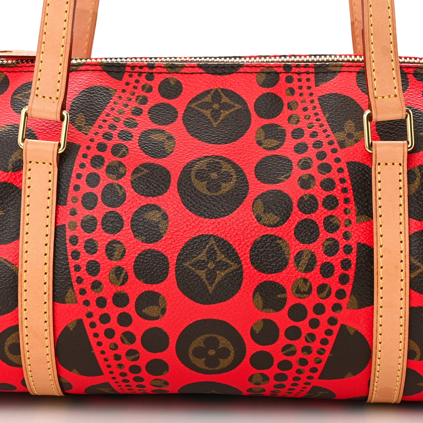 Monogram Kusama Pumpkin Dots Papillon 30 Red
