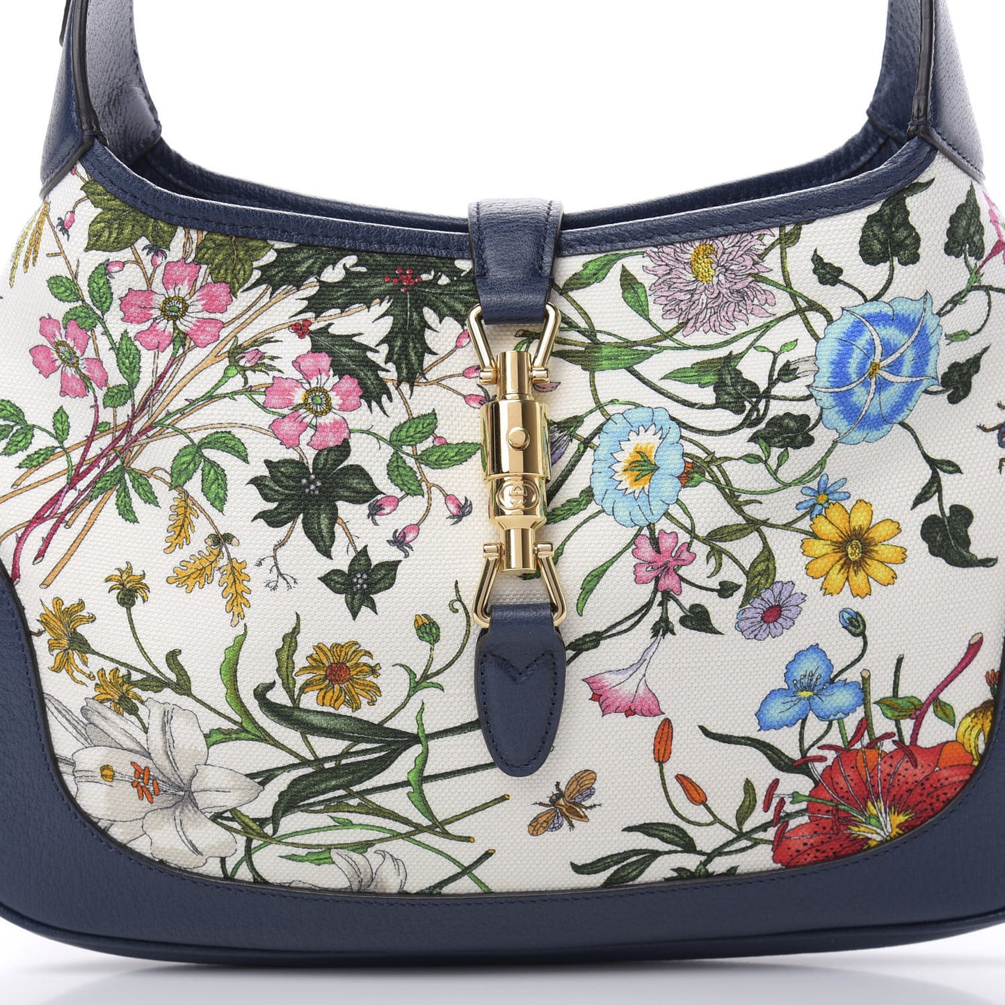 Canvas Flora Medium Jackie Hobo Blue Agata