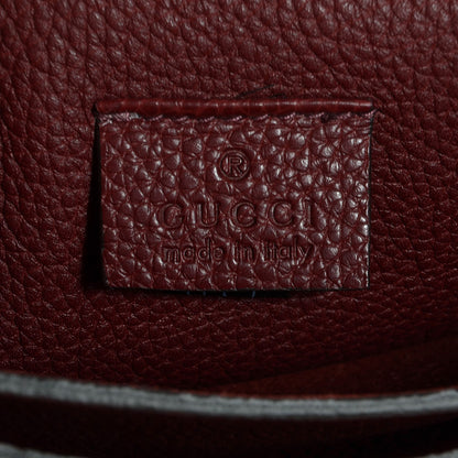 Gucci Leather Jackie Briefcase Top Handle Burgundy 6 of 10