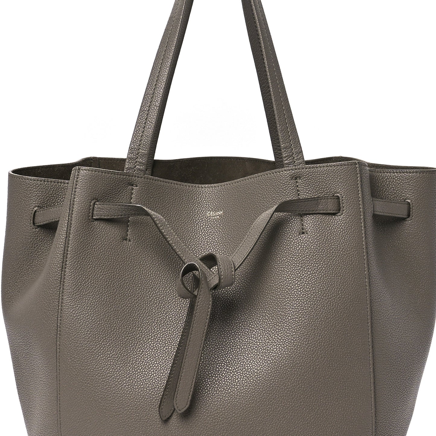 Soft Grained Calfskin Small Belt Cabas Phantom Taupe