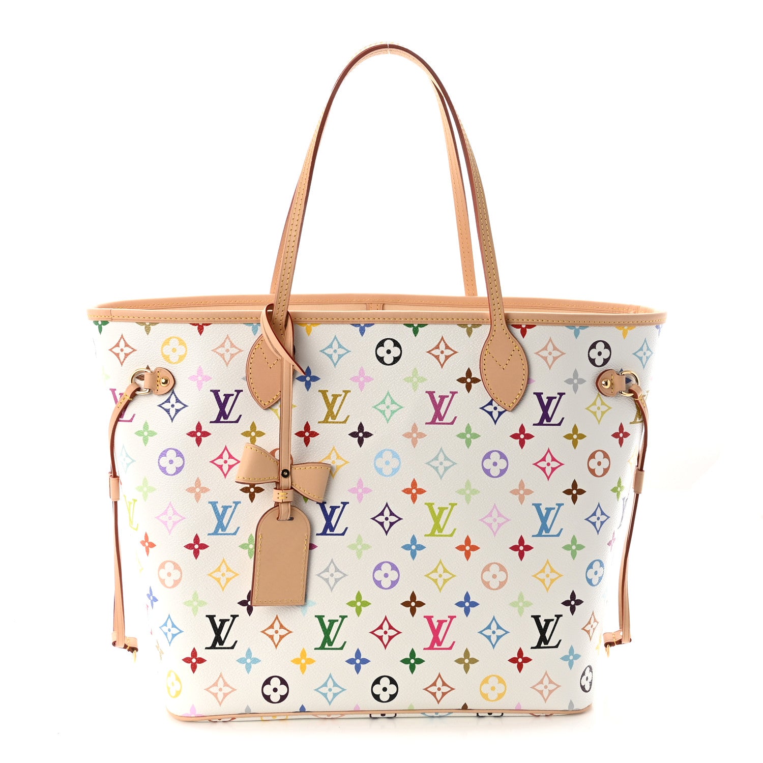 Louis Vuitton LV X TM Monogram Multicolor Neverfull MM White 1 of 10