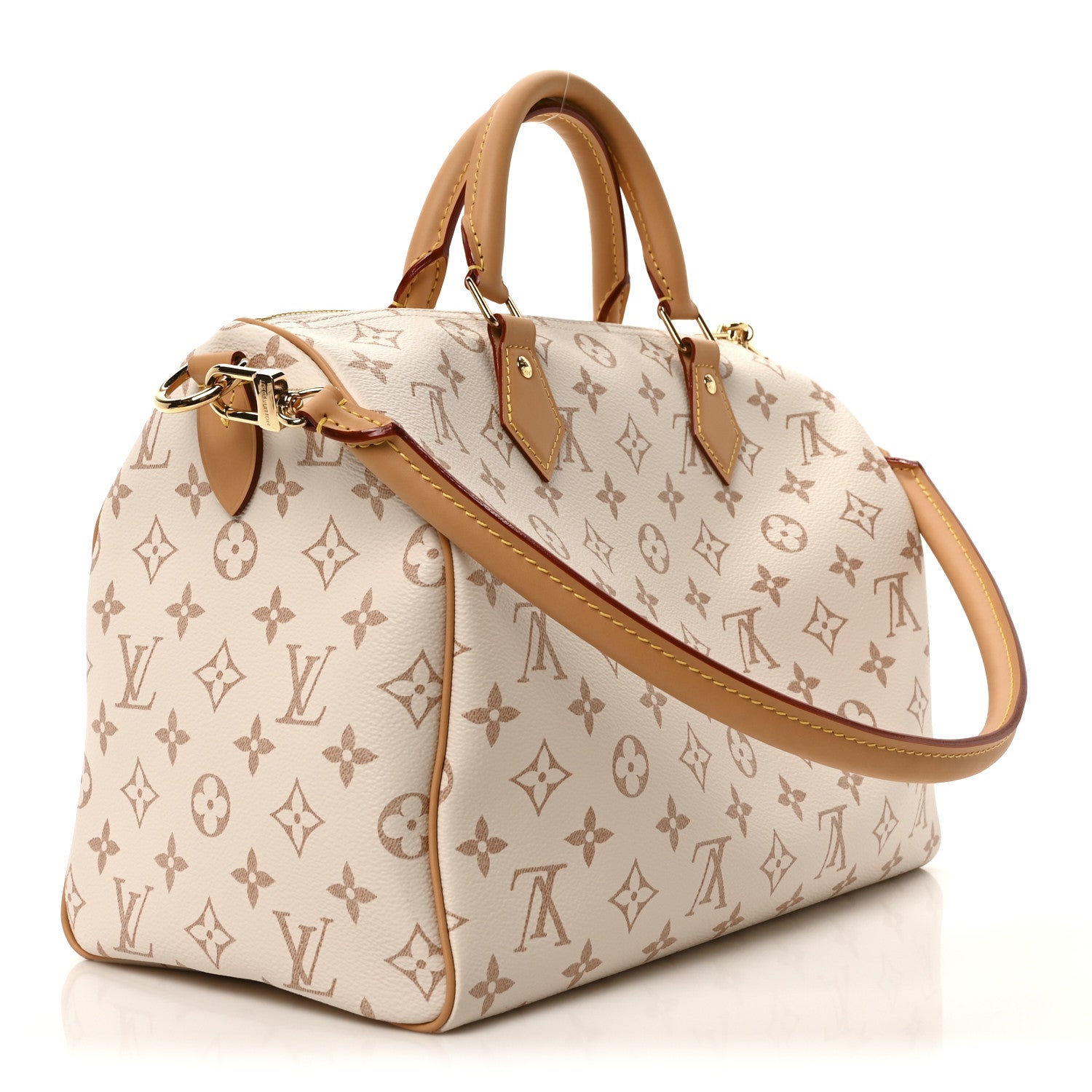 LOUIS VUITTON クリーム色 ハンドバッグ Louis Vuitton Monogram Dune Lucky Speedy Soft 30 Pink 1704413