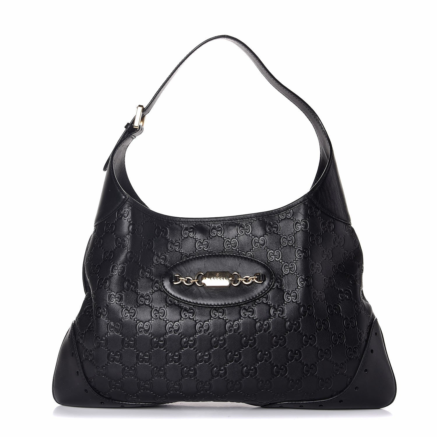 Gucci Guccissima Punch Hobo Black 1 of 7