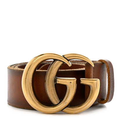 Gucci Faded Calfskin Double G 40mm Belt 85 34 Cuir 1 of 3