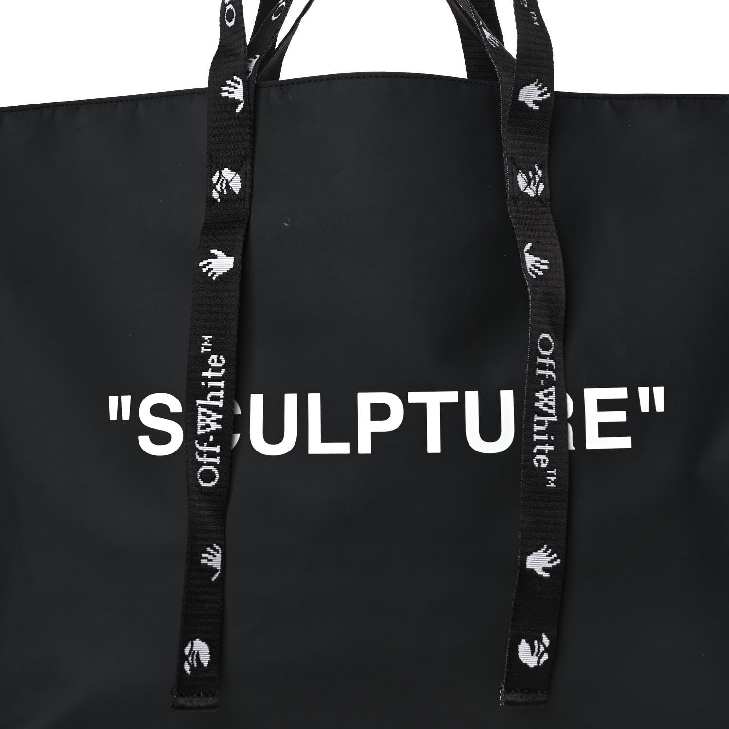 Off-White Nylon Sculpture Tote Bag Black 7 of 13