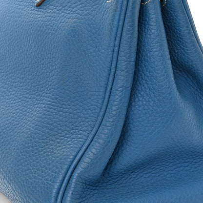 Hermes Taurillon Clemence Eclat Birkin 30 Mykonos White 17 of 19