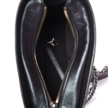 Chanel Iridescent Aged Calfskin Quilted Small Gabrielle Hobo Black 5 of 10