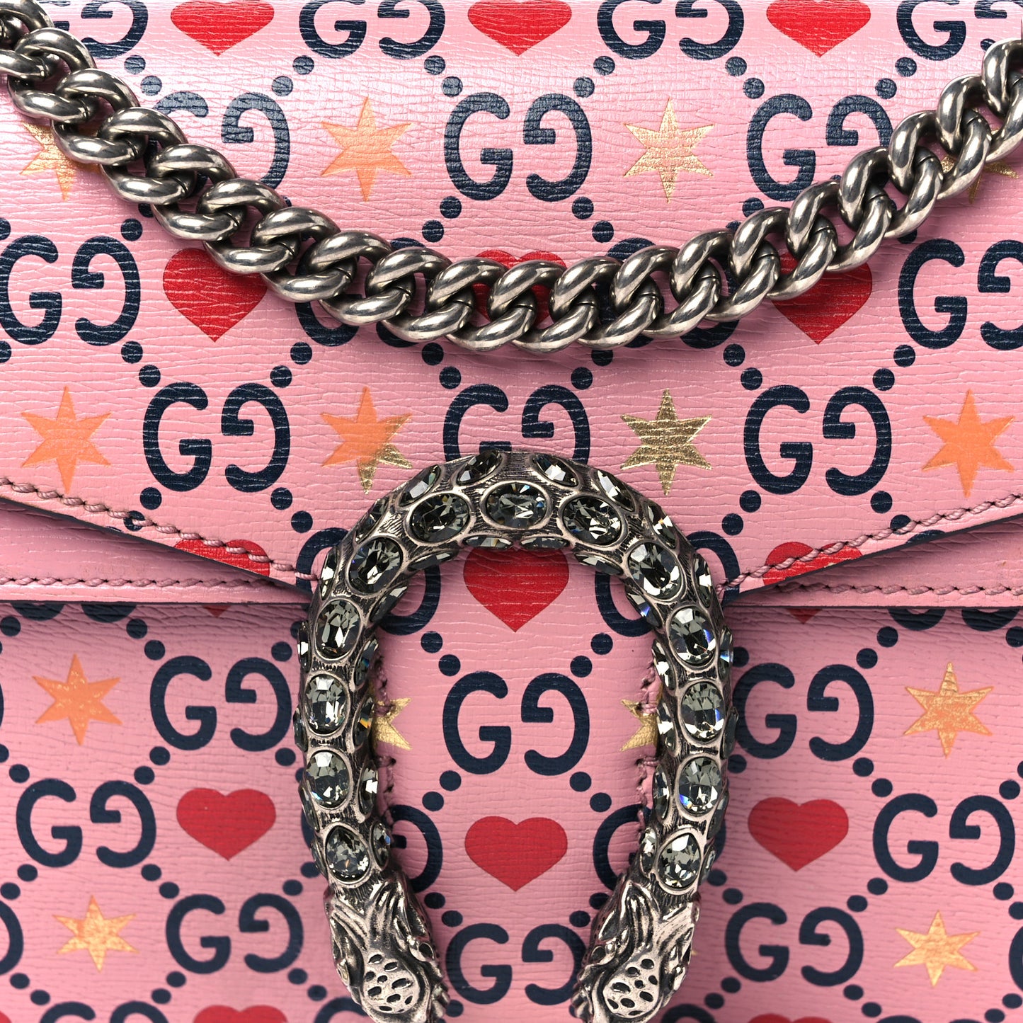 Calfskin Valentine's Day Exclusive Small Dionysus Bag Pink