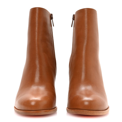 Christian Louboutin Calfskin Adox 85 Ankle Boots 38 Caramel 3 of 8