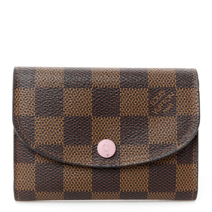 Louis Vuitton Damier Ebene Rosalie Coin Purse Rose Ballerine 1 of 9