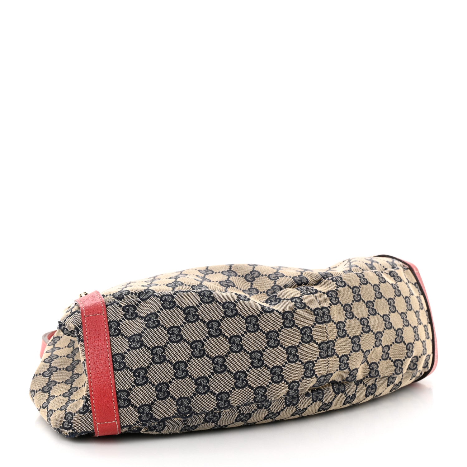 Gucci Monogram Medium Abbey Shoulder Bag Navy Red 4 of 16