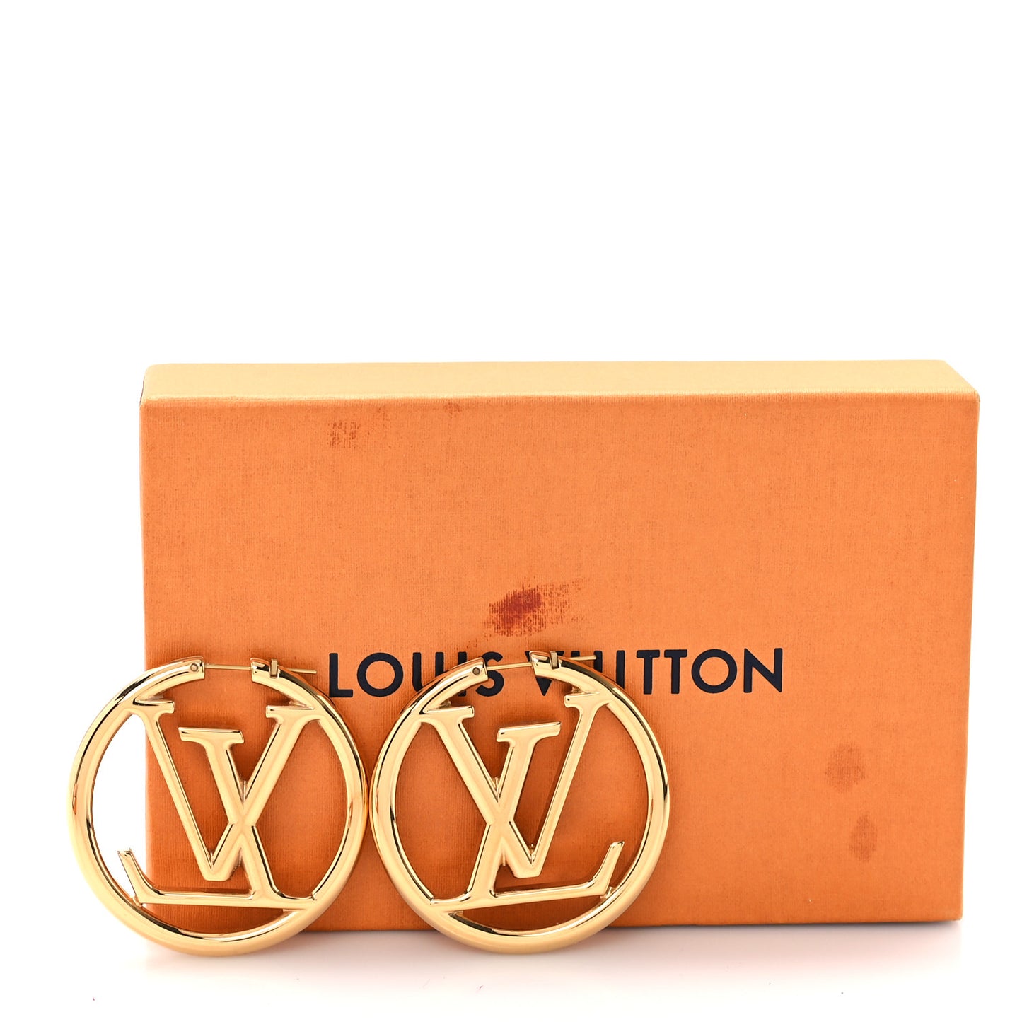 Metal Louise Hoop Earrings Gold