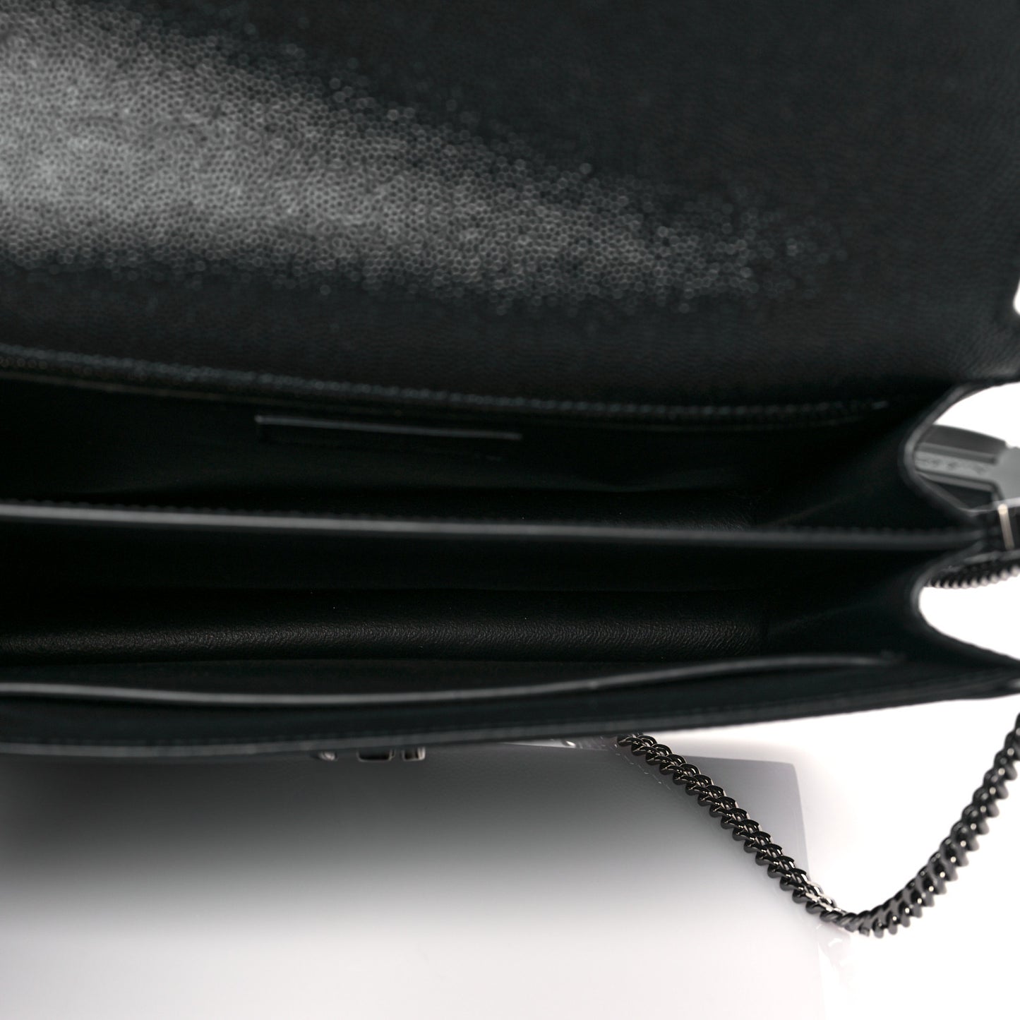 Grain De Poudre Monogram Cassandra Clasp Bag Black