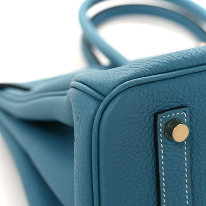 Hermes Togo Birkin 35 New Blue Jean 8 of 12