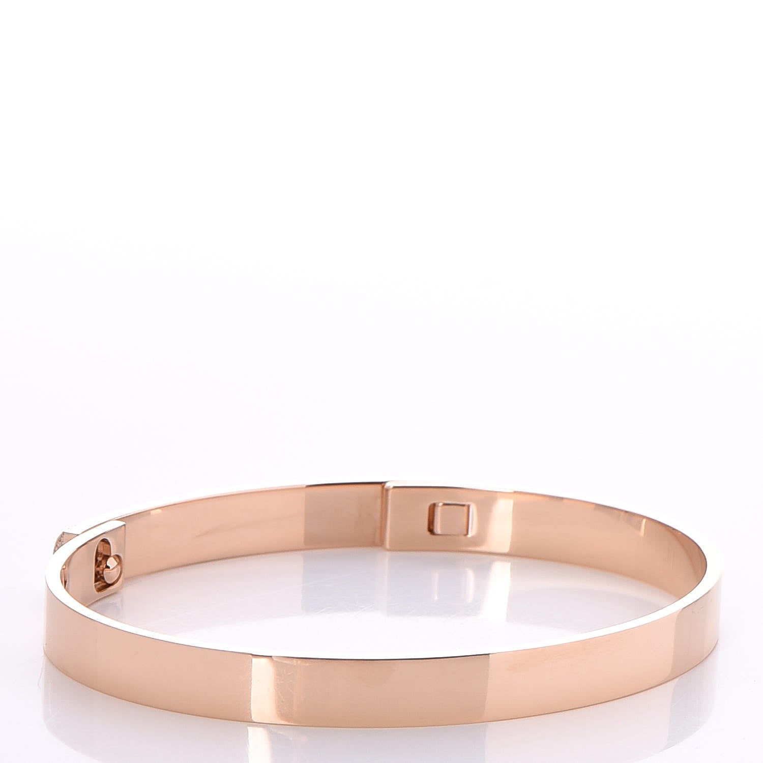 Hermes 18K Rose Gold Diamond PM Collier De Chien Bracelet ST 3 of 7
