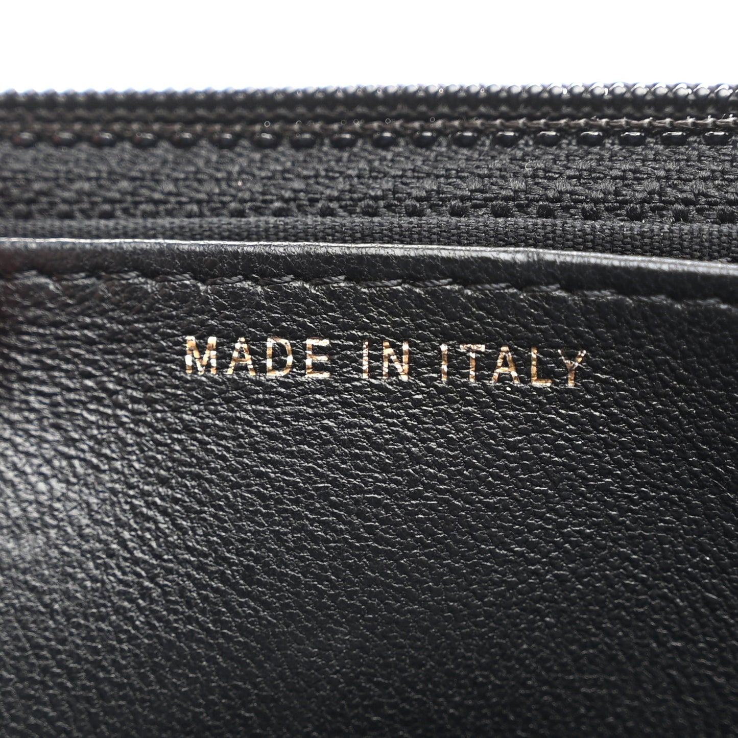 Lambskin Quilted Infinity Wallet On Chain WOC Black
