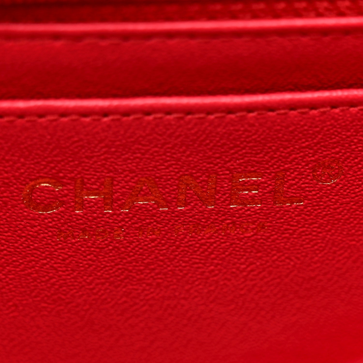 Chanel Lambskin Quilted Mini Rectangular Flap Red 6 of 11