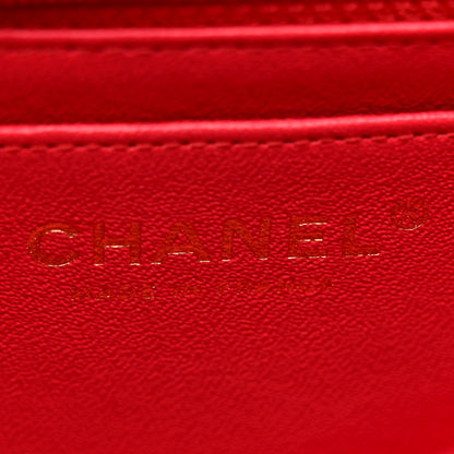Chanel Lambskin Quilted Mini Rectangular Flap Red 6 of 11