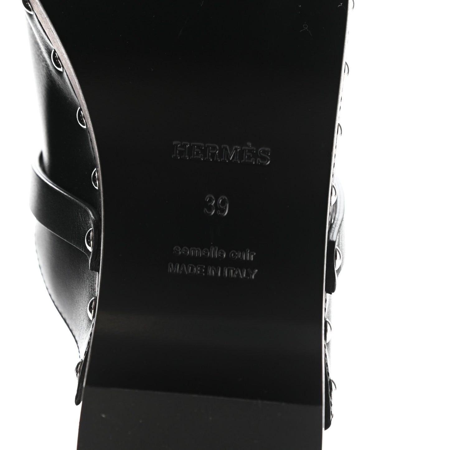 Calfskin Carlotta Mules 39 Black
