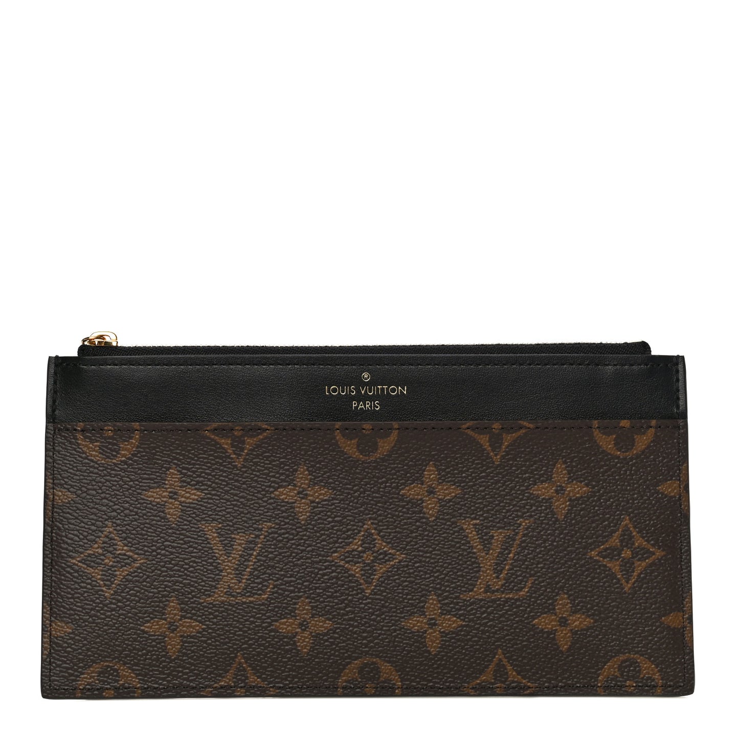 Monogram Slim Purse Black