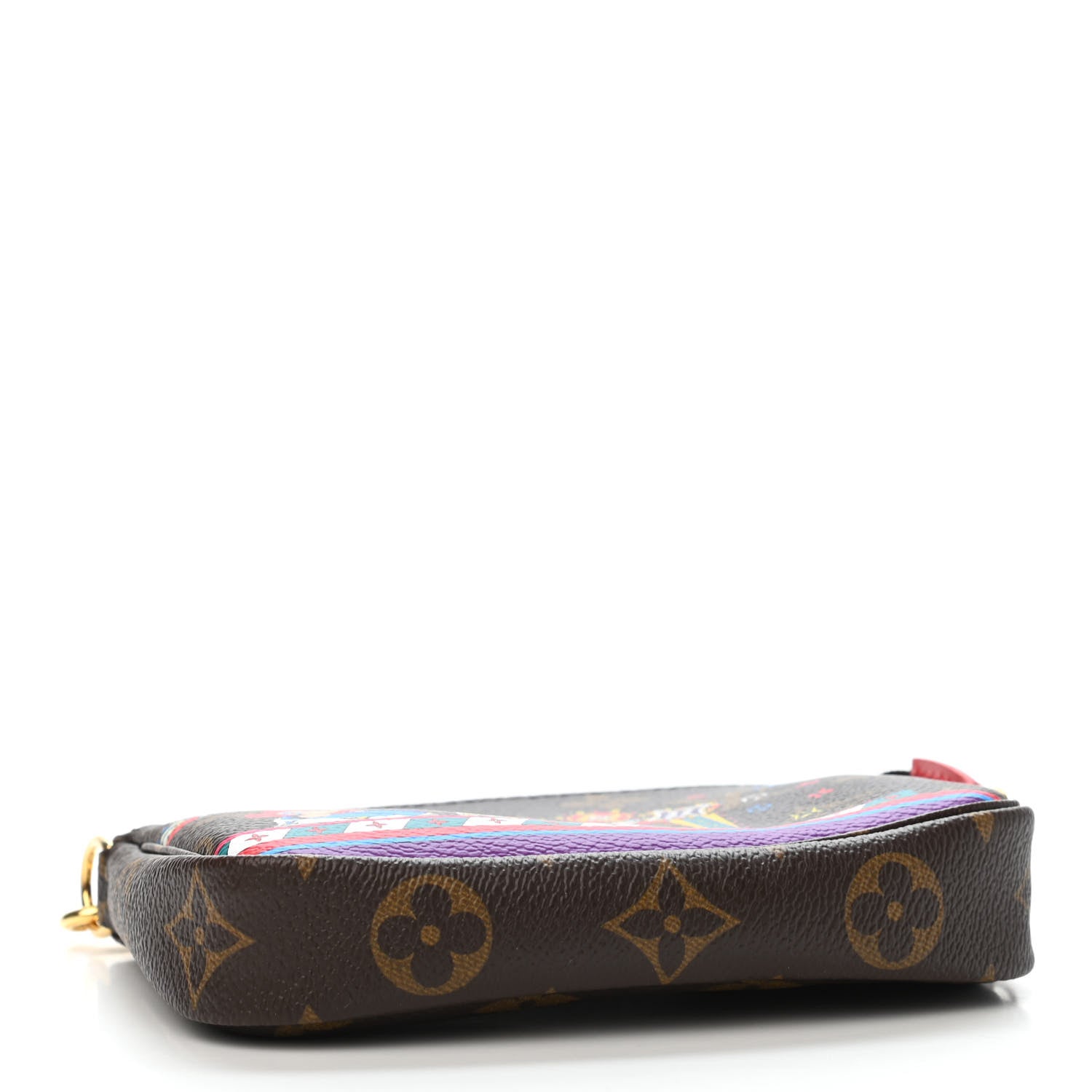 Louis Vuitton Monogram 2020 Christmas Animation Bumper Cars Mini Pochette Accessories Coquelicot 3 of 4