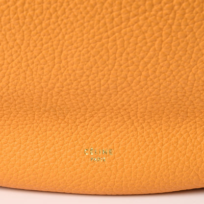 Celine Crisped Calfskin Medium Hobo Saffron 8 of 9