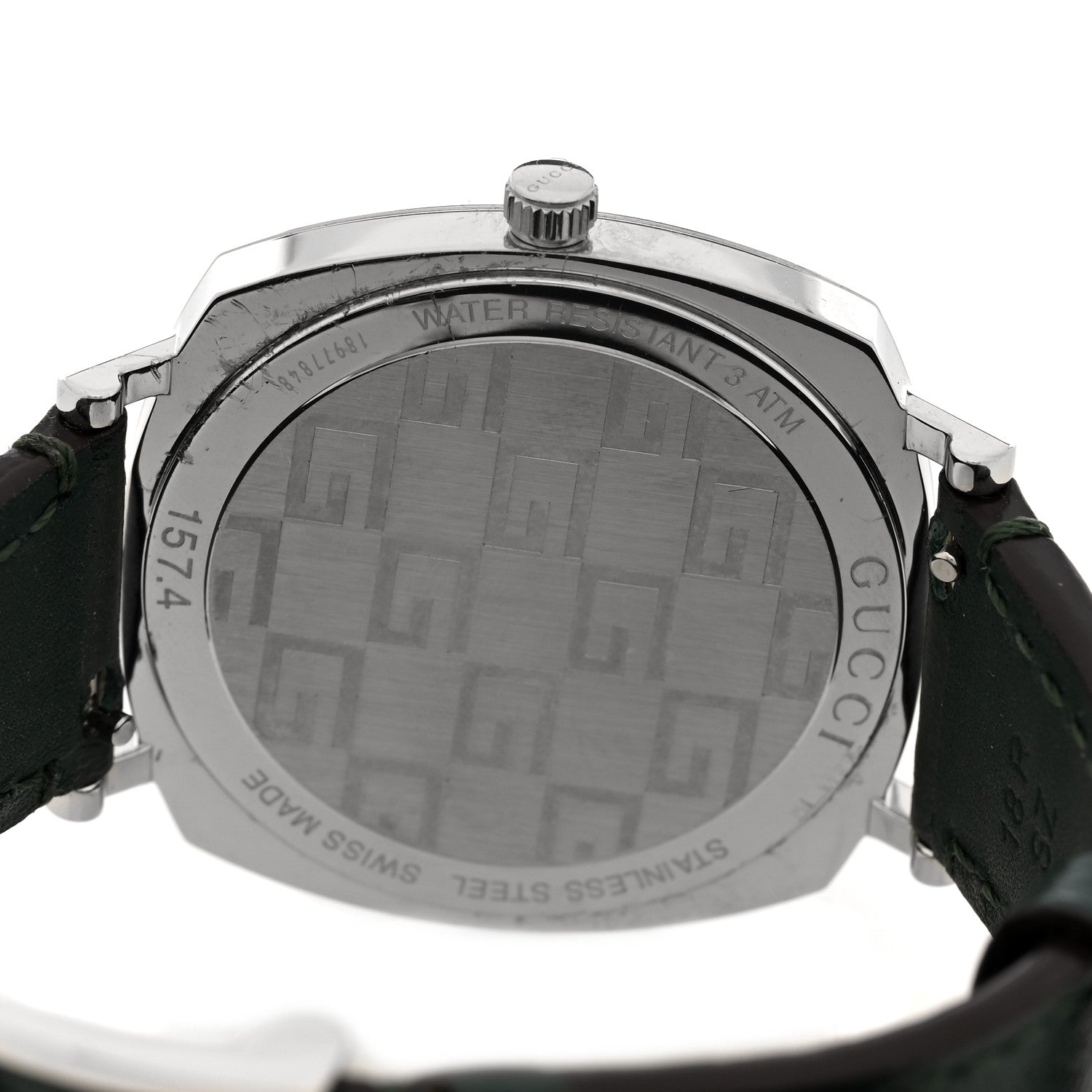 Gucci Stainless Steel Calfskin 35mm Grip Quartz Watch Black 4 of 5