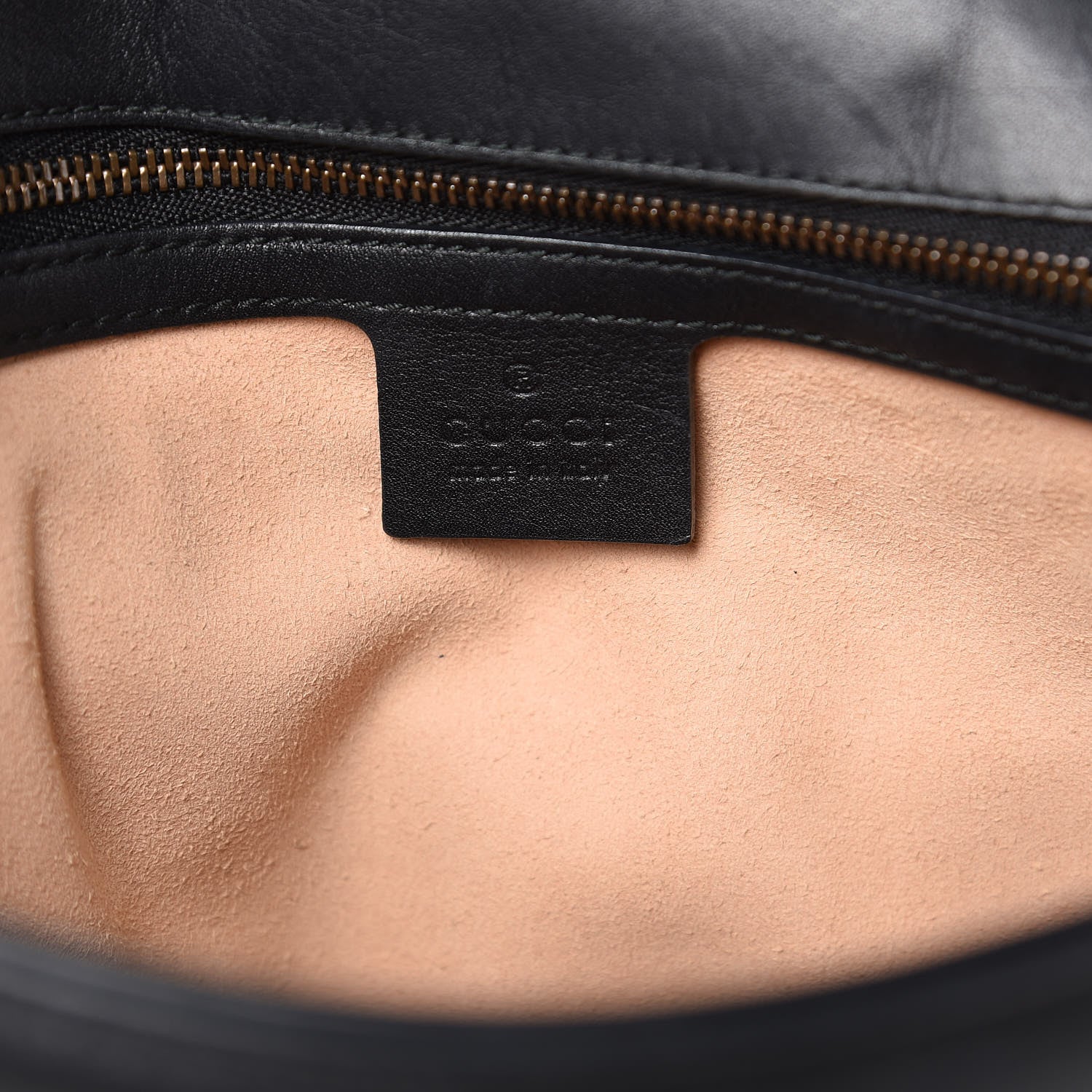 Gucci Calfskin Matelasse Medium GG Marmont Shoulder Bag Black 6 of 15