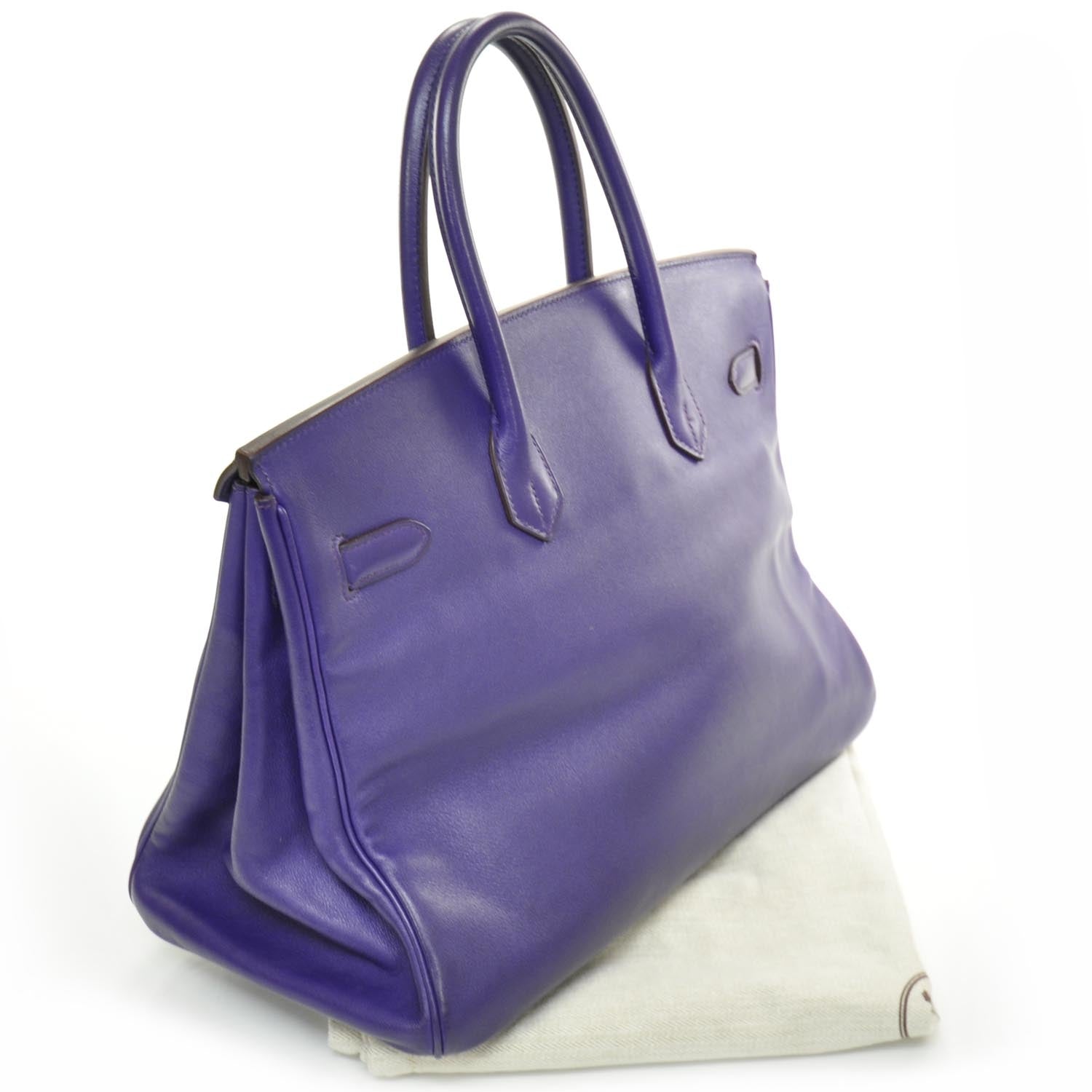 Hermes Swift Birkin 35 Iris Purple 3 of 8