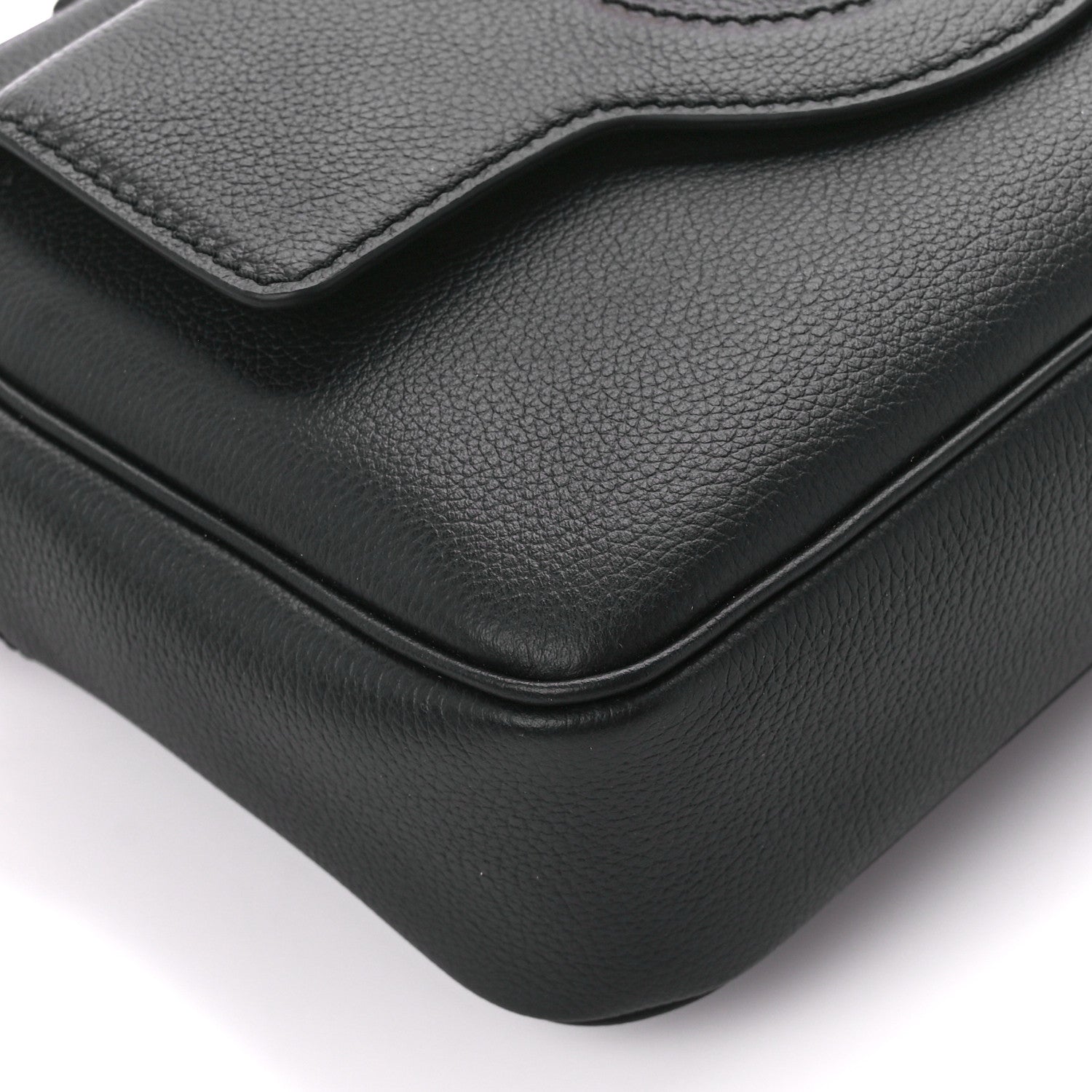 Versace Grained Calfskin Medusa Camera Bag Black 12 of 13