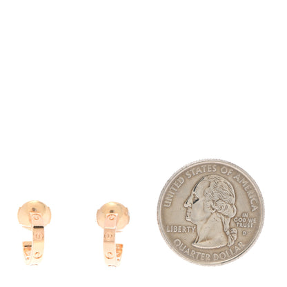 Cartier 18K Pink Gold Small LOVE Hoop Earrings 2 of 7